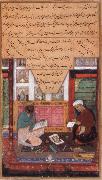 The Scribe Abd ur Rahim of Herat ,Known as the Amber Stylus and the painter Dawlat,Work Face to Face unknow artist